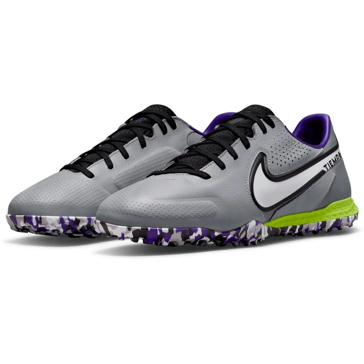 Nike React Legend 9 Pro Turf - Grey-White (Pair - Diagonal)
