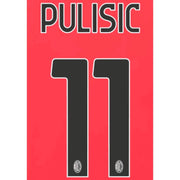 AC Milan 2023/24 Home Pulisic #11 Jersey Name Set