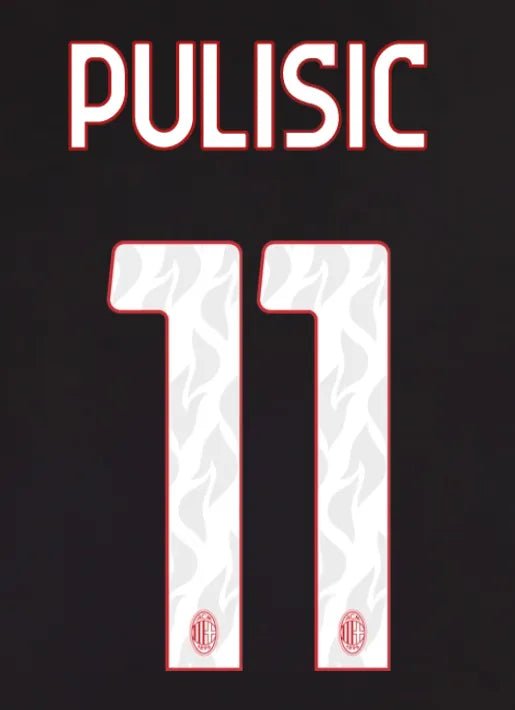 AC Milan 2025/26 Home PULISIC #11 Official Name Set