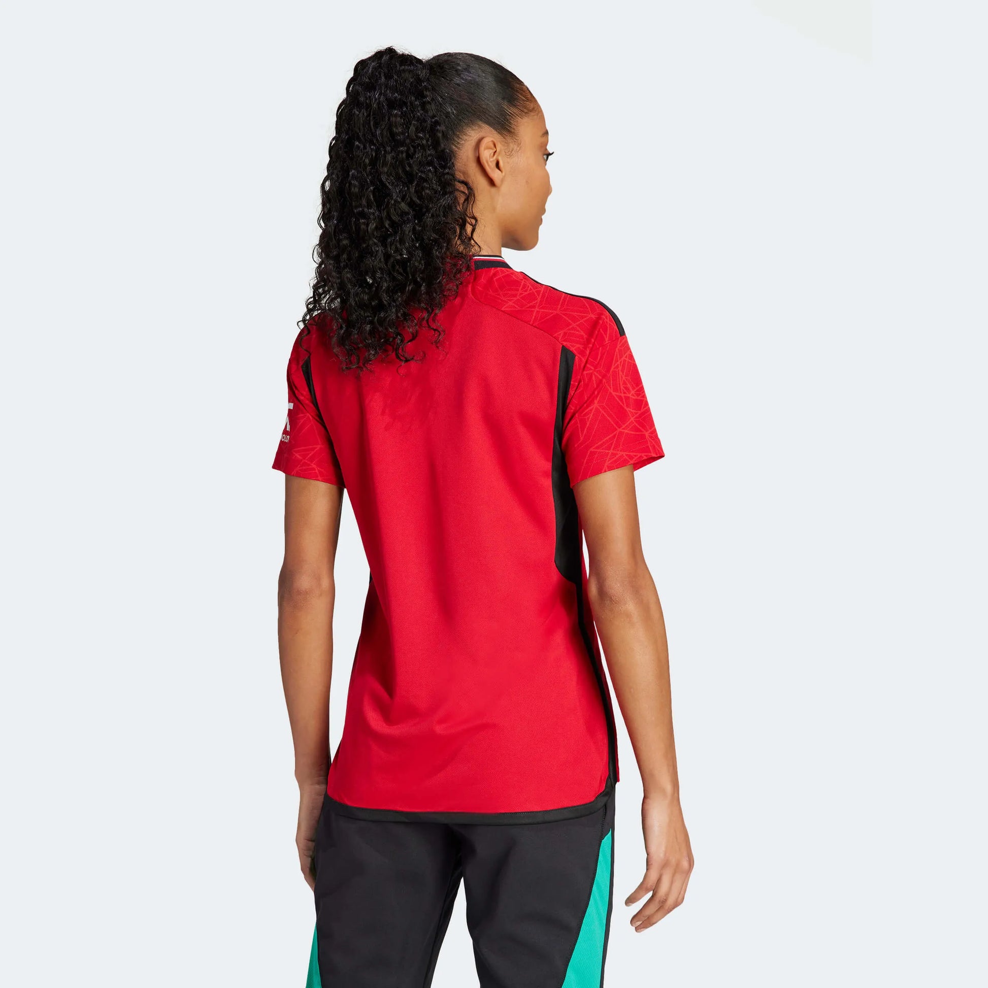 adidas 2023-24 Manchester United Women's Stadium Home Jersey (Model - Back)