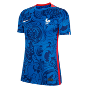 Nike France Women's EC22 Home Jersey - Hyper Cobalt-Siren Red (Front)