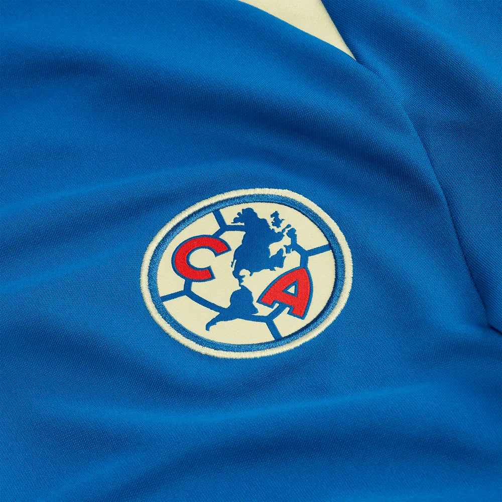 Nike 2023-24 Club America Youth Academy Drill Top - Blue-Yellow (Detail 2)