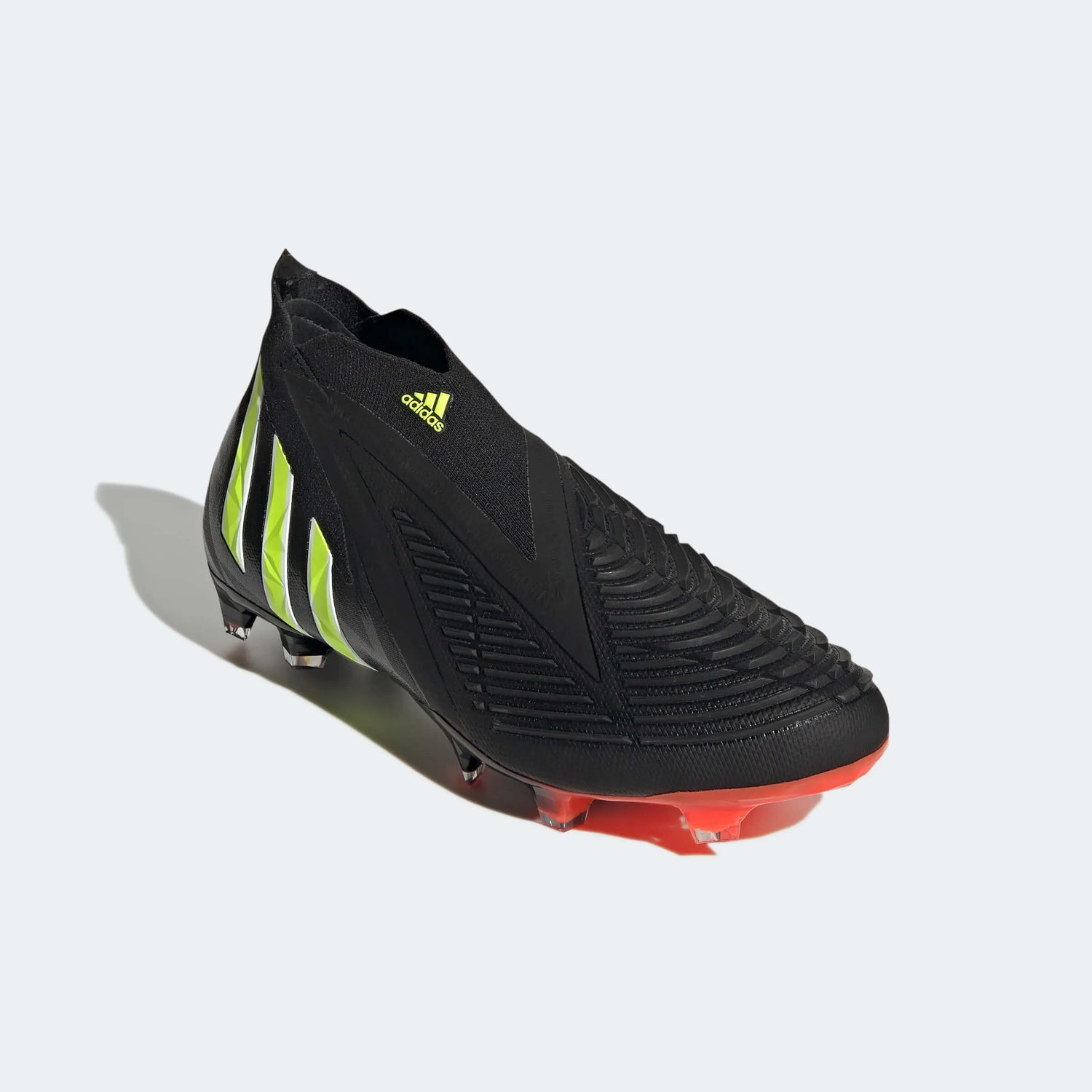 adidas Predator Edge + FG - Black-Solar Yellow (Diagonal 1)