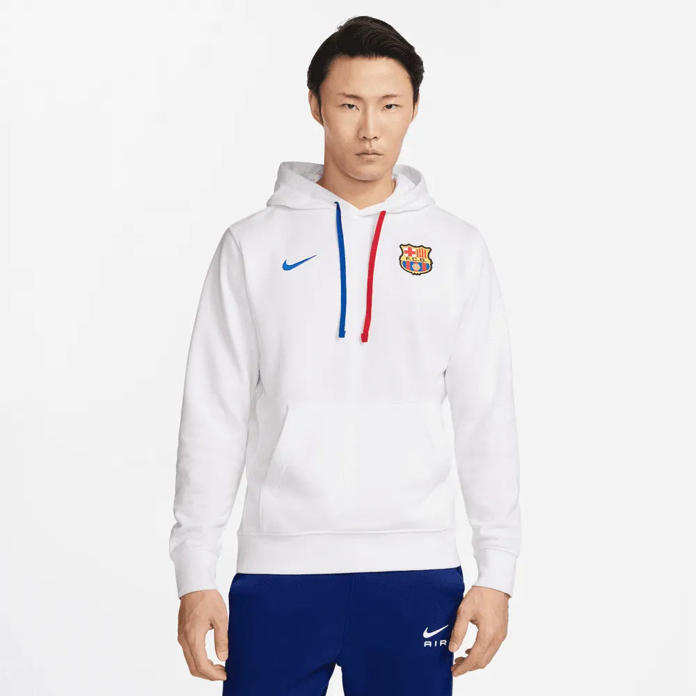 Nike 2023-24 Barcelona Men's Club Fleece Hoodie (Model - Front)