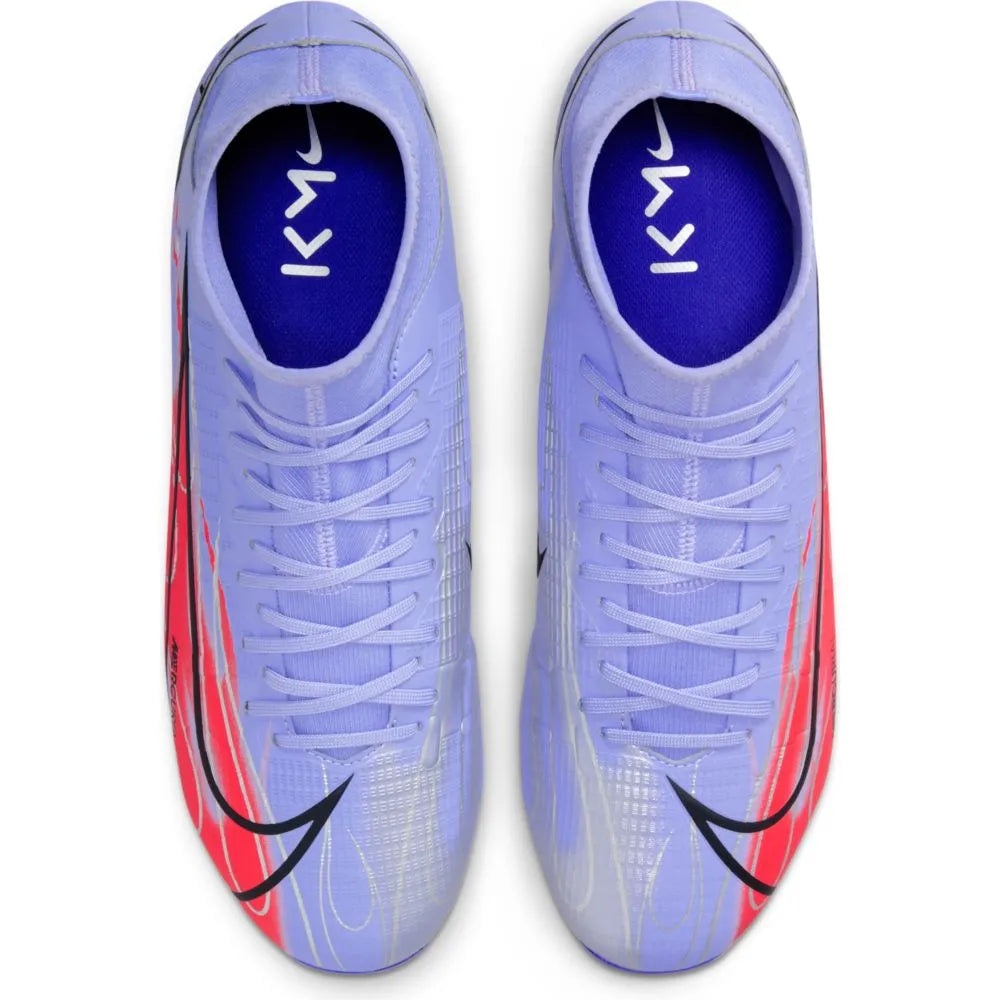 Nike Superfly 8 Academy KM FG-MG - Light Thistle-Bright Crimson (Pair - Top)