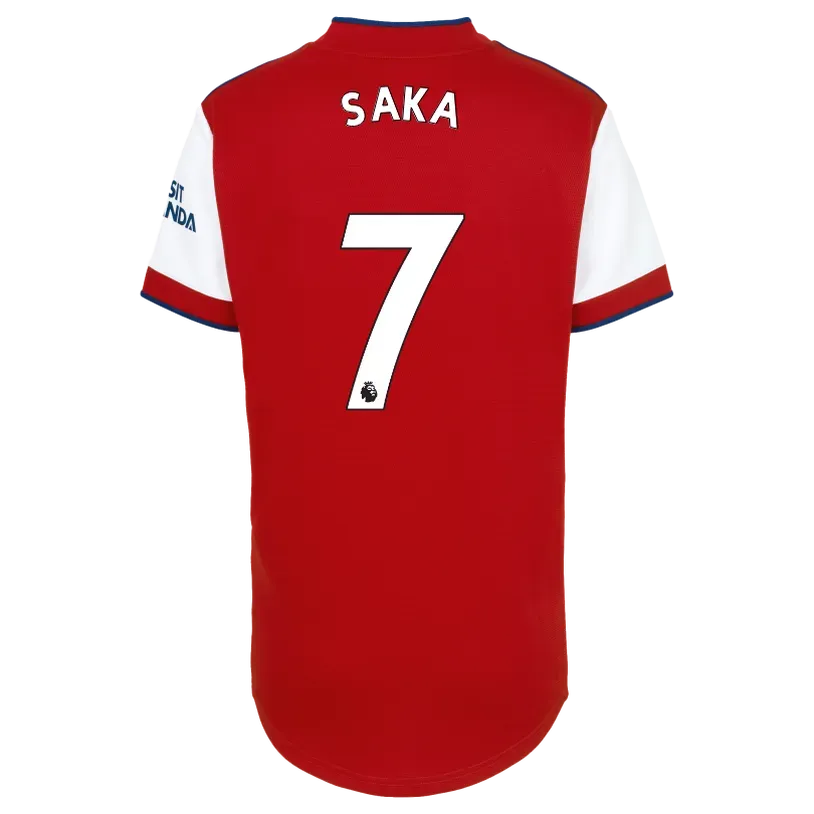 Adidas 2021-22 Arsenal Home Authentic Jersey - Scarlet-White