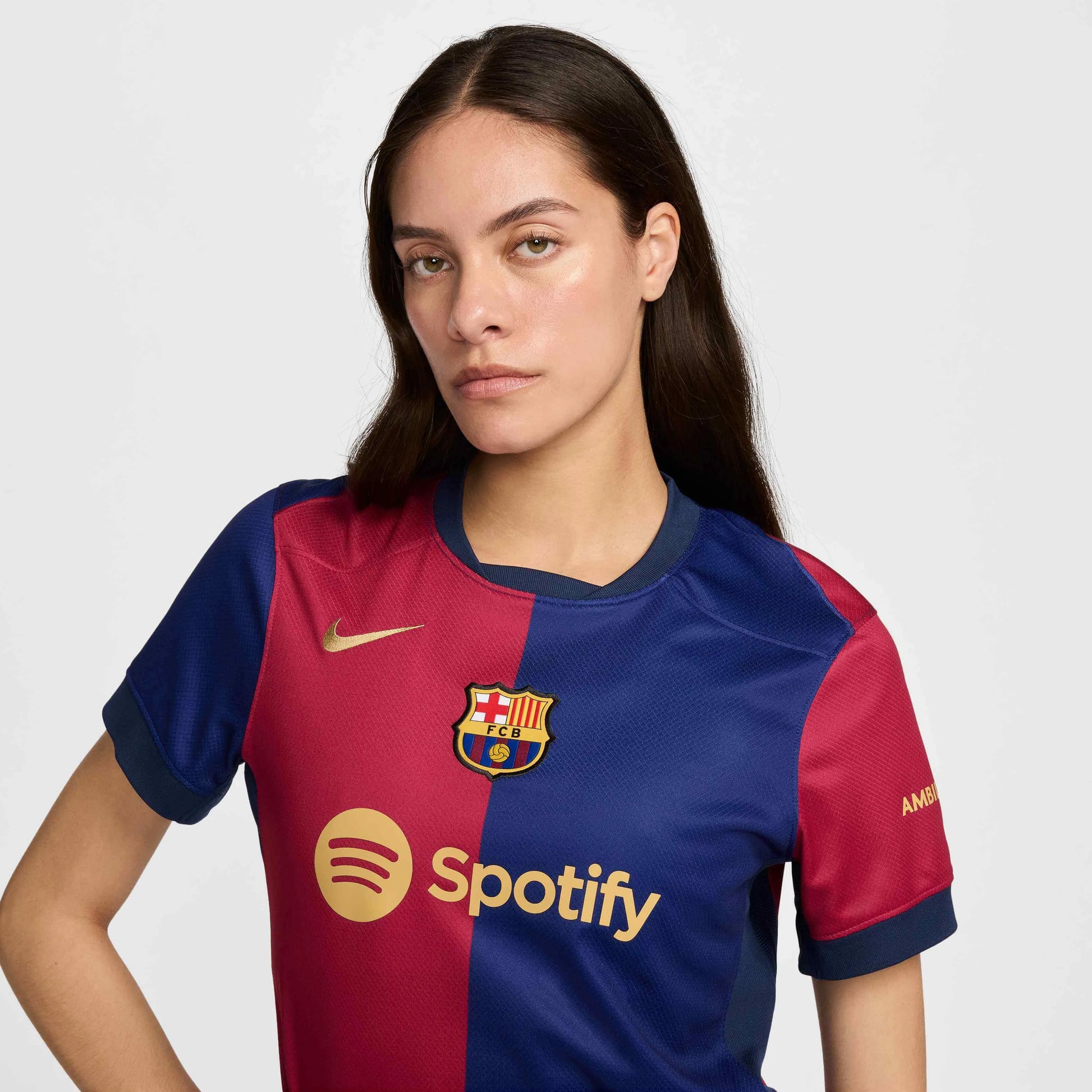 Nike 2024-25 Barcelona Women's Stadium Home Jersey (Detail 1)