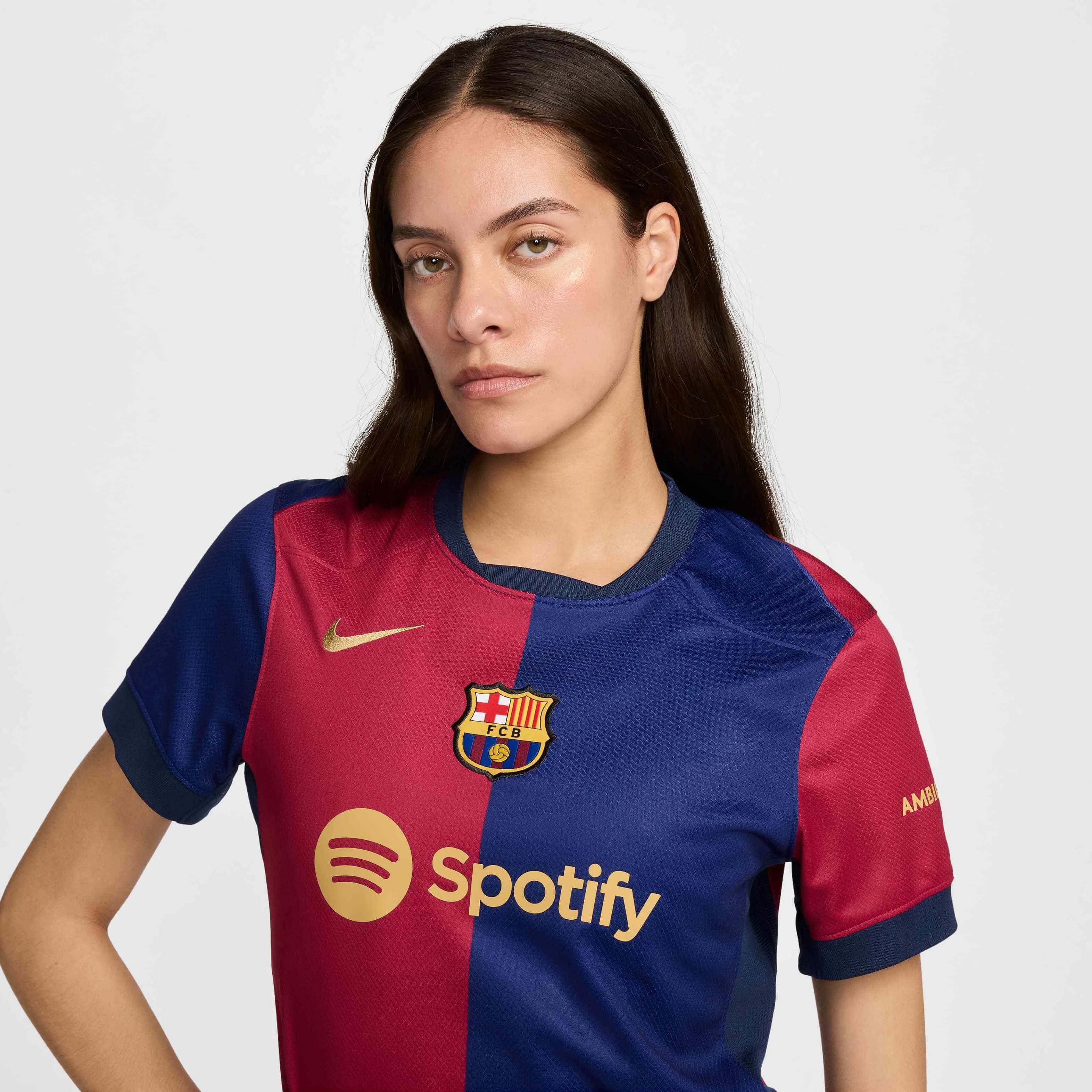 Nike 2024-25 Barcelona Women's Stadium Home Jersey (Detail 1)