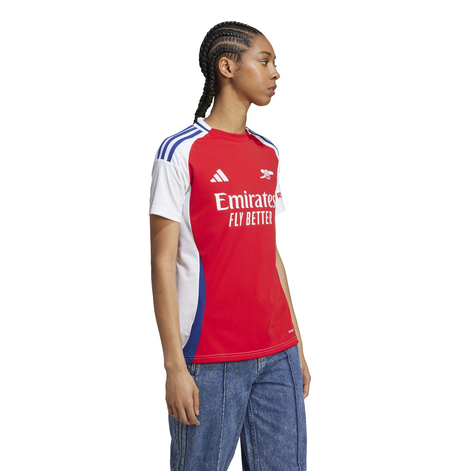 adidas 2024-25 Arsenal Women's Stadium Home Jersey (Model - Side)