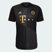 Adidas 2021-22 Bayern Munchen Authentic Away Jersey - Black-Gold (Front)