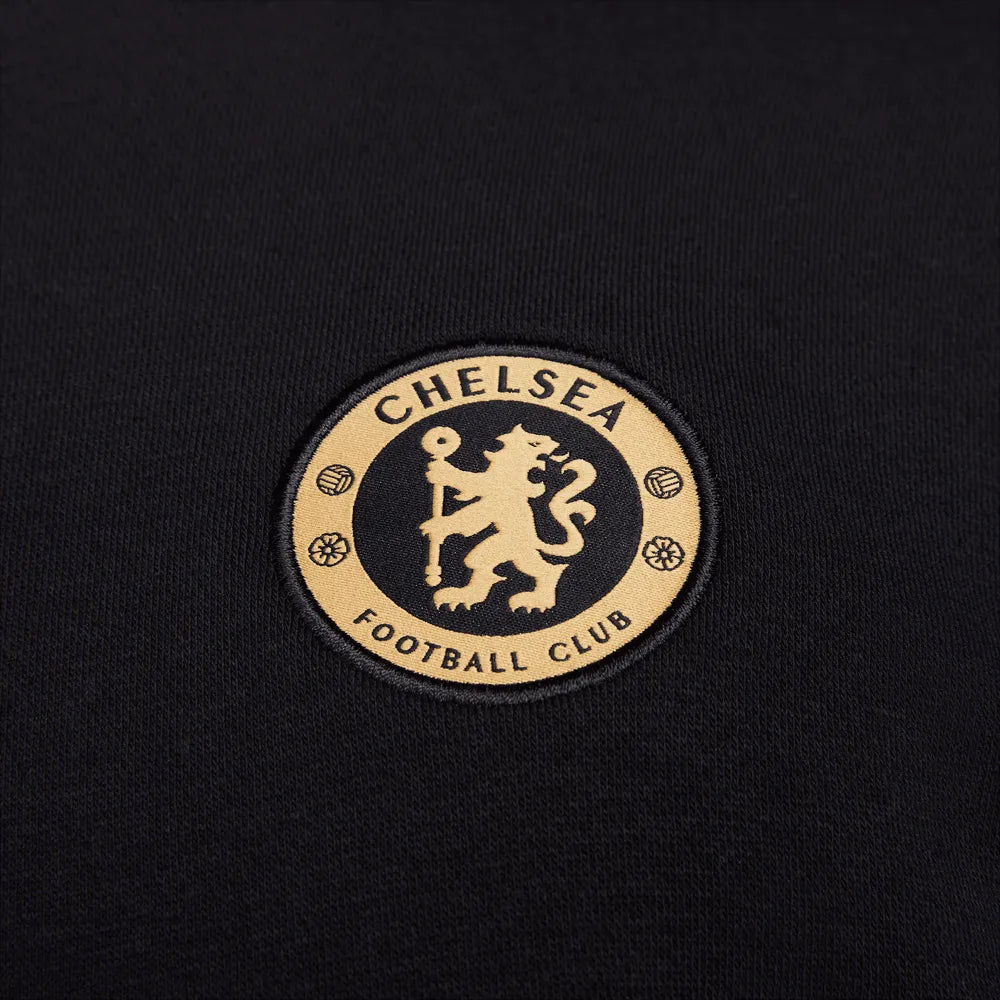 Nike 2023-24 Chelsea Men's Fleece Pullover Hoodie (Detail 4)