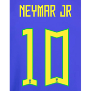 Brazil 2022-23 Away Neymar JR Youth #10 Jersey Name Set (Back)
