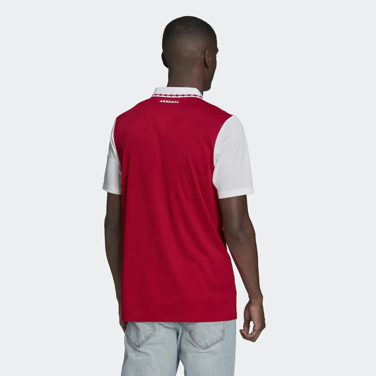 adidas 22-23 Arsenal FC Home Jersey - Scarlet-White (Model - Back)