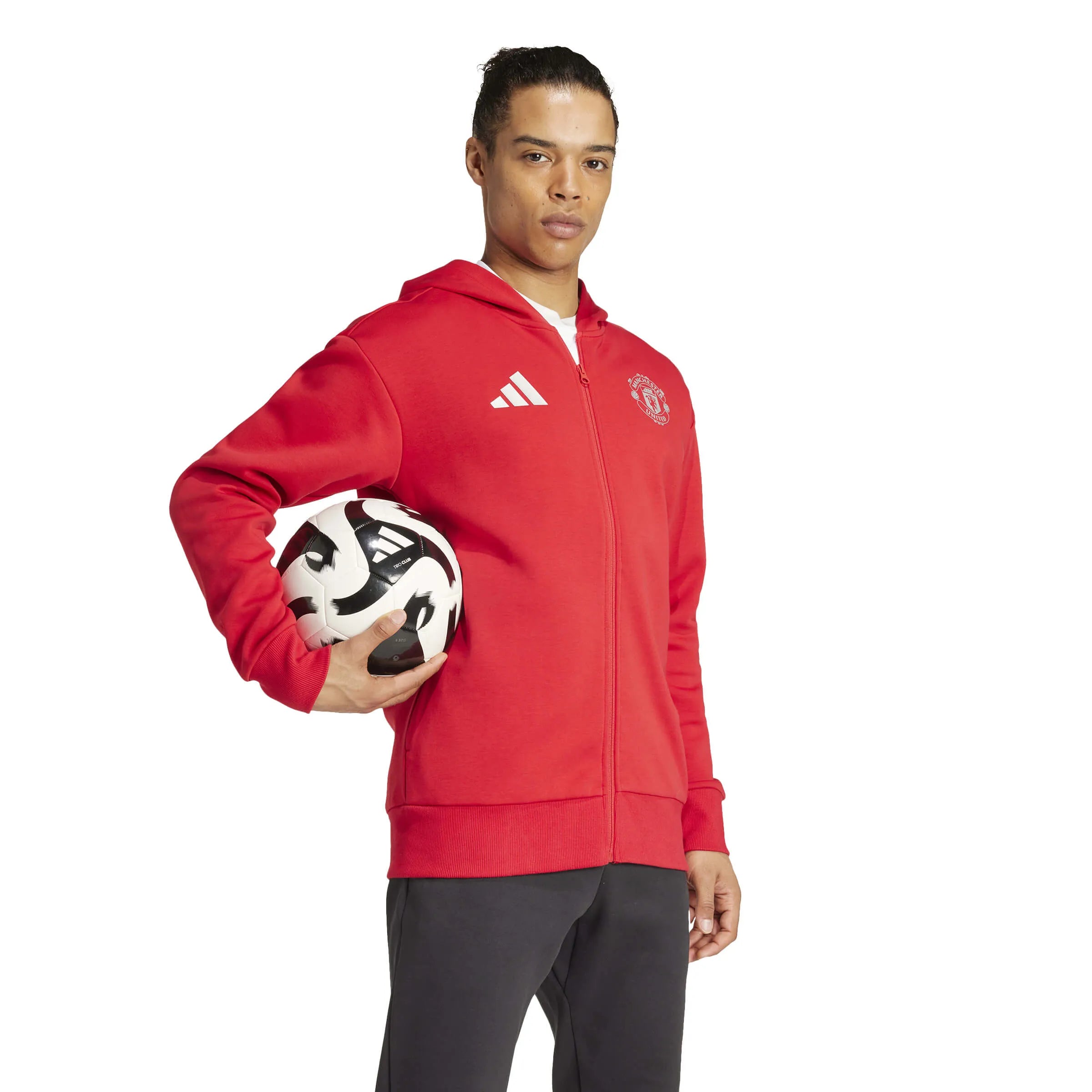 adidas 2024-25 Manchester United Men's Anthem Jacket (Model - Side)