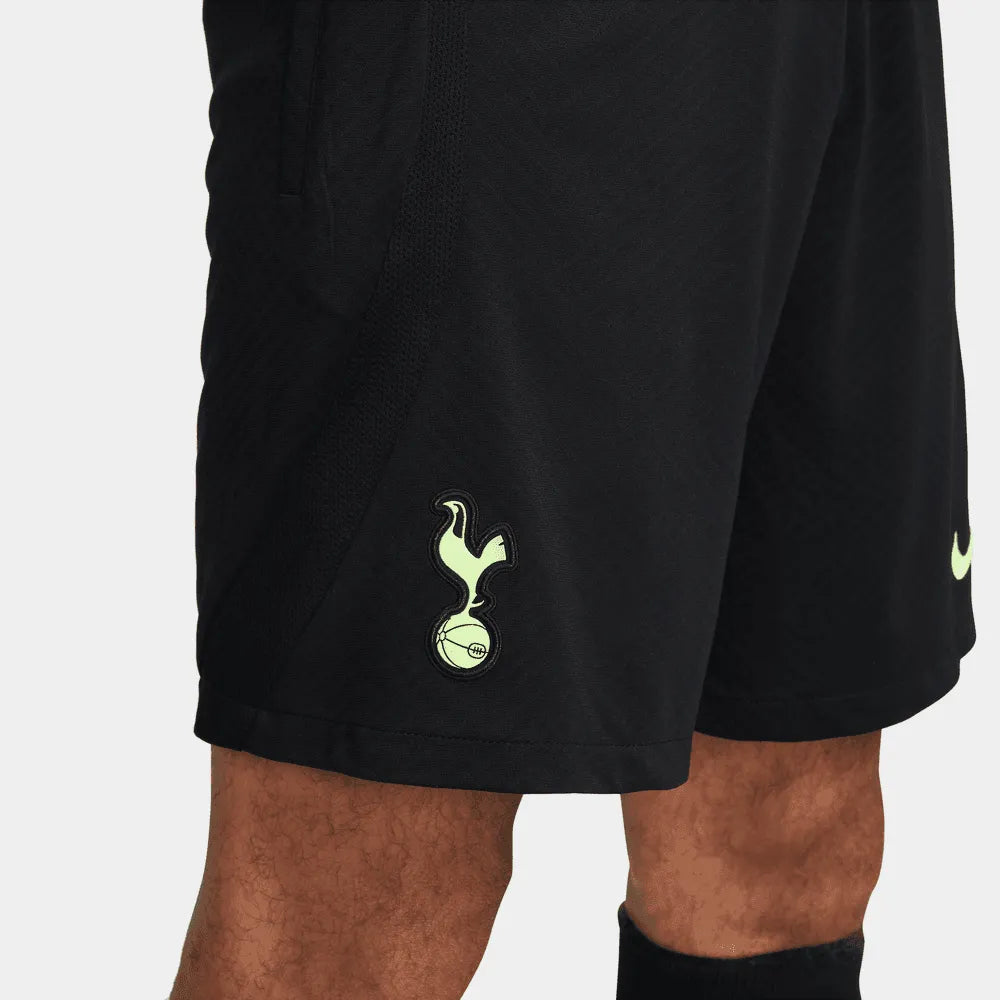 Nike 2022-23 Tottenham Strike Shorts - Black-Volt (Detail 3)