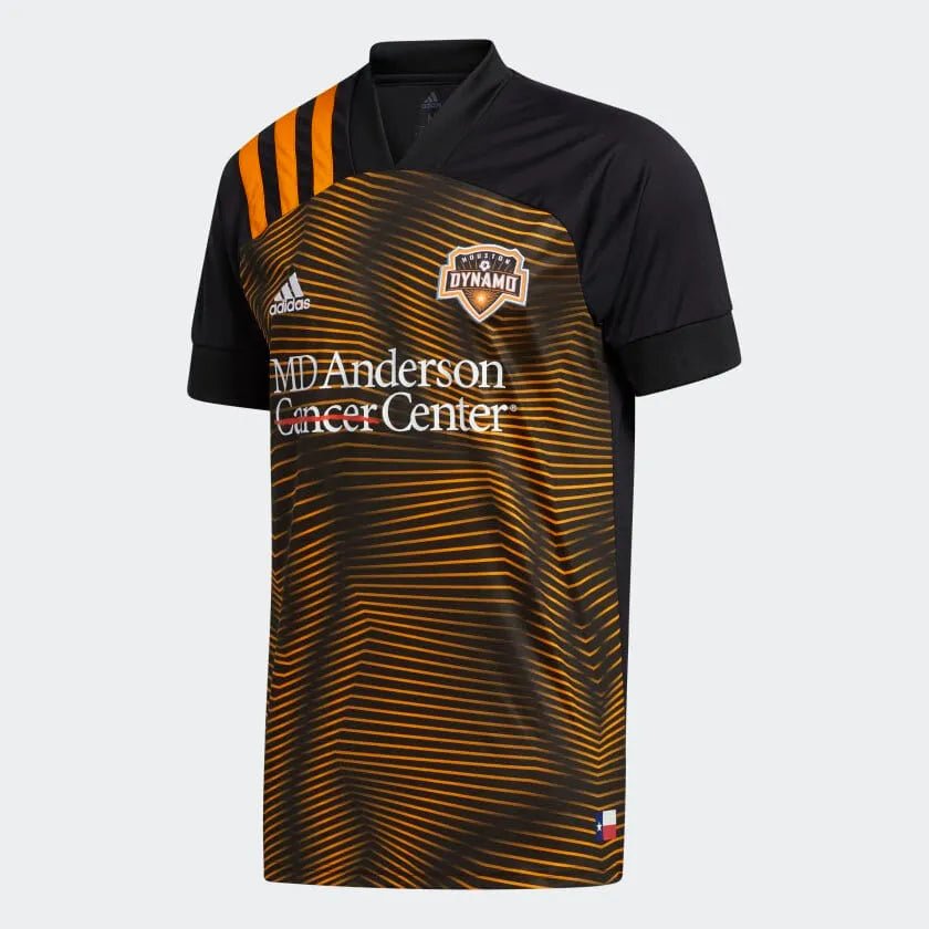 addias 2020-21 Houston Dynamo Away Jersey - Black-Orange