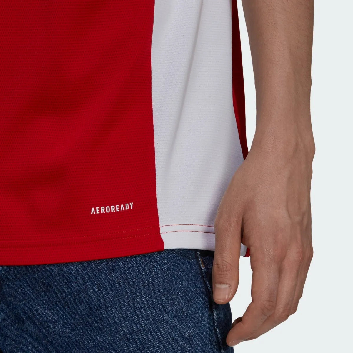 Adidas 2021-22 Arsenal Home Jersey - Red-Navy (Detail 3)