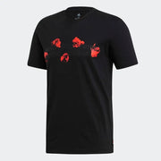 adidas 2019-20 Manchester United Street Graphic Tee - Black-Red