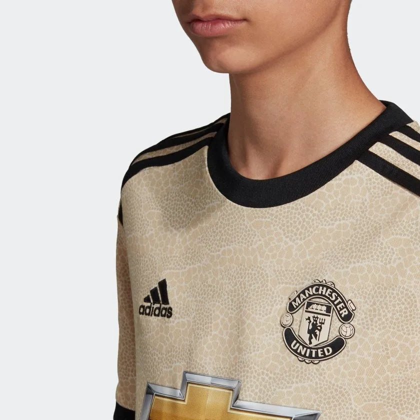 adidas 2019-20 Manchester United YOUTH Away Jersey - Gold