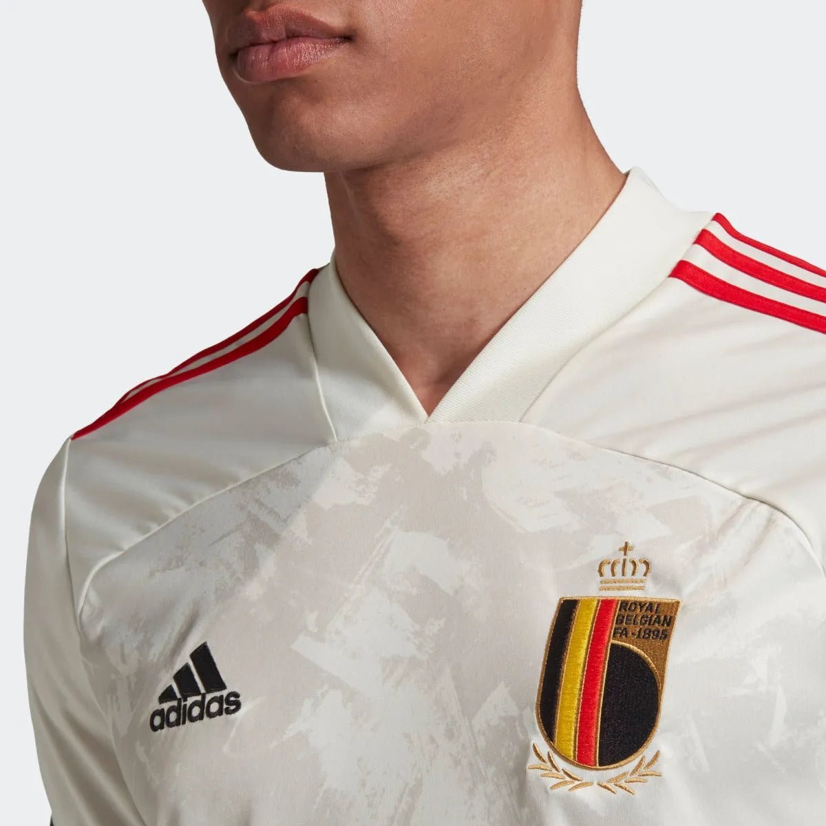 adidas 2020-21 Belgium Away Jersey - White-Red