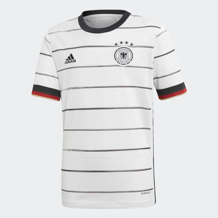 adidas 2020-21 Germany Home YOUTH Jersey - White-Black