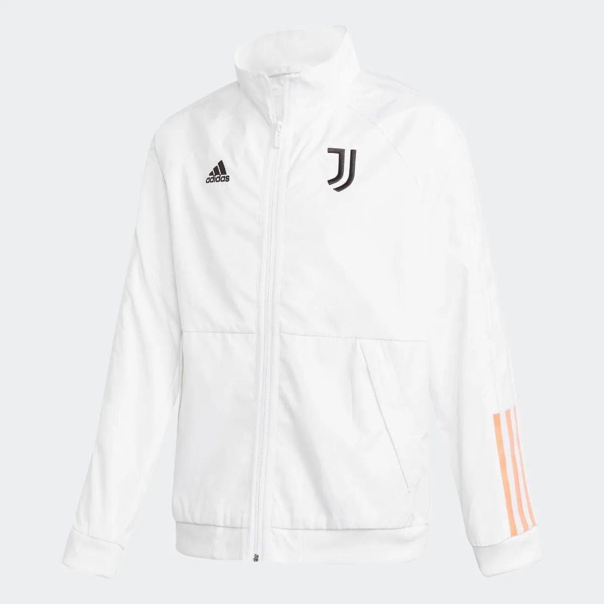 Adidas 2020-21 Juventus Youth Anthem Jacket - White-Black