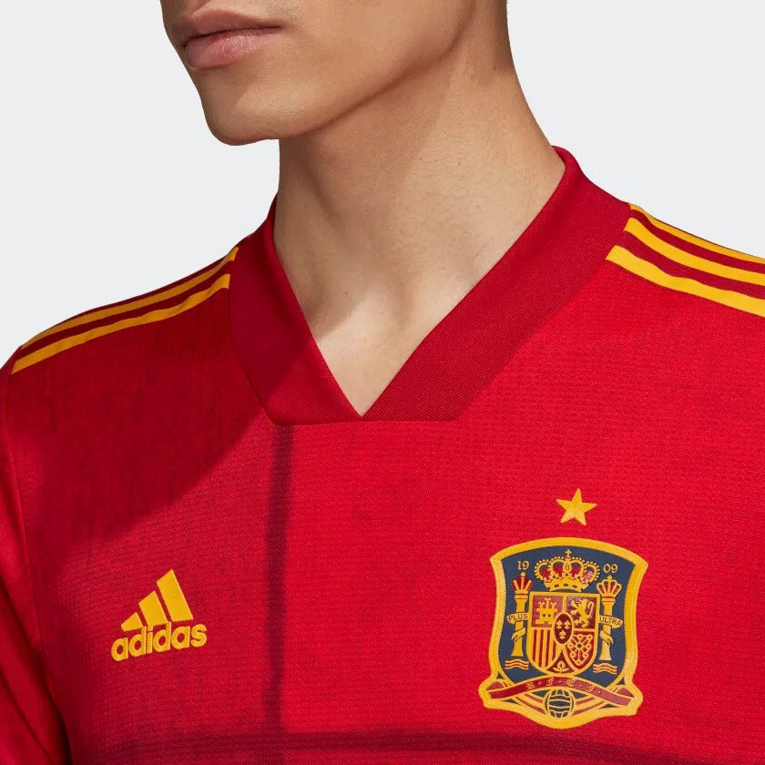 adidas 2020-21 Spain Authentic Home Jersey - Red-Yellow