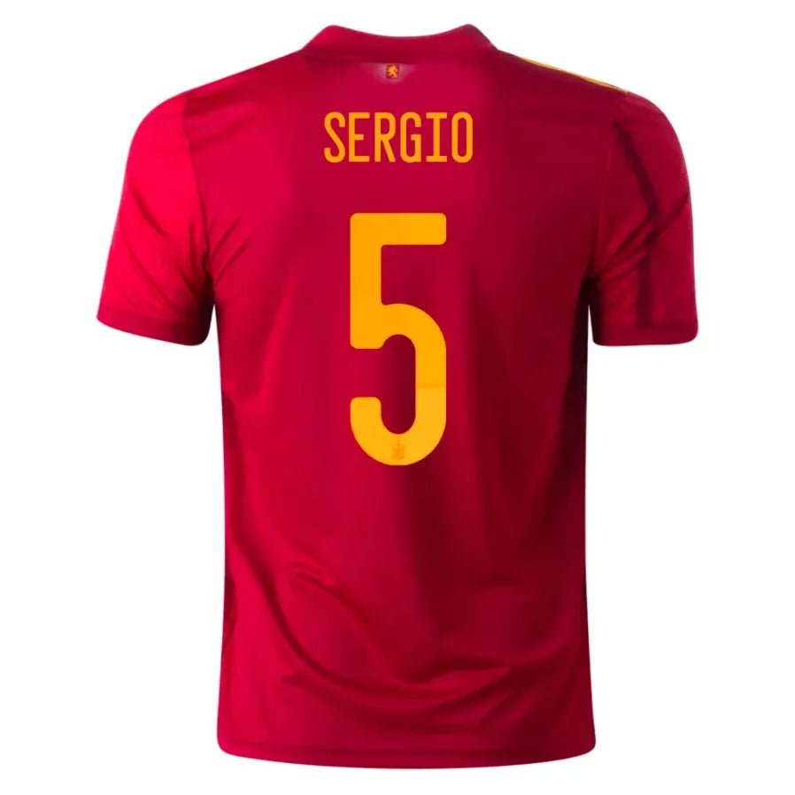 adidas 2020-21 Spain Home YOUTH Jersey - Red-Yellow