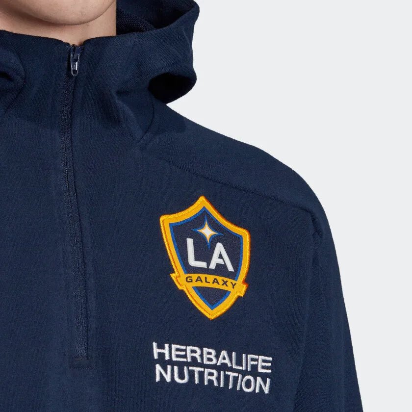 adidas 2020 LA Galaxy 3-Stripes Travel Jacket - Navy