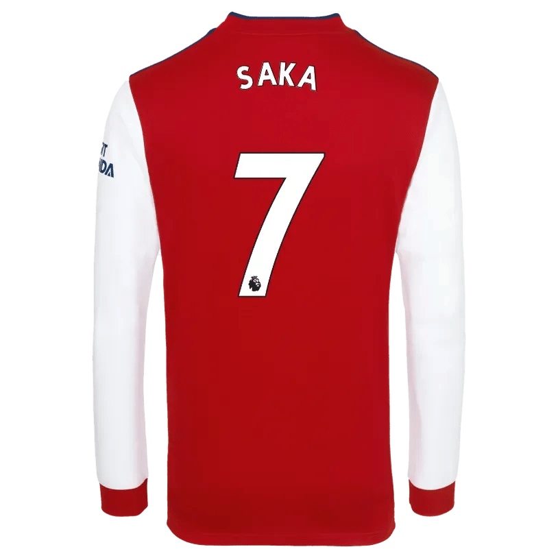 Adidas 2021-22 Arsenal Home Long-Sleeve Jersey - Scarlet-White