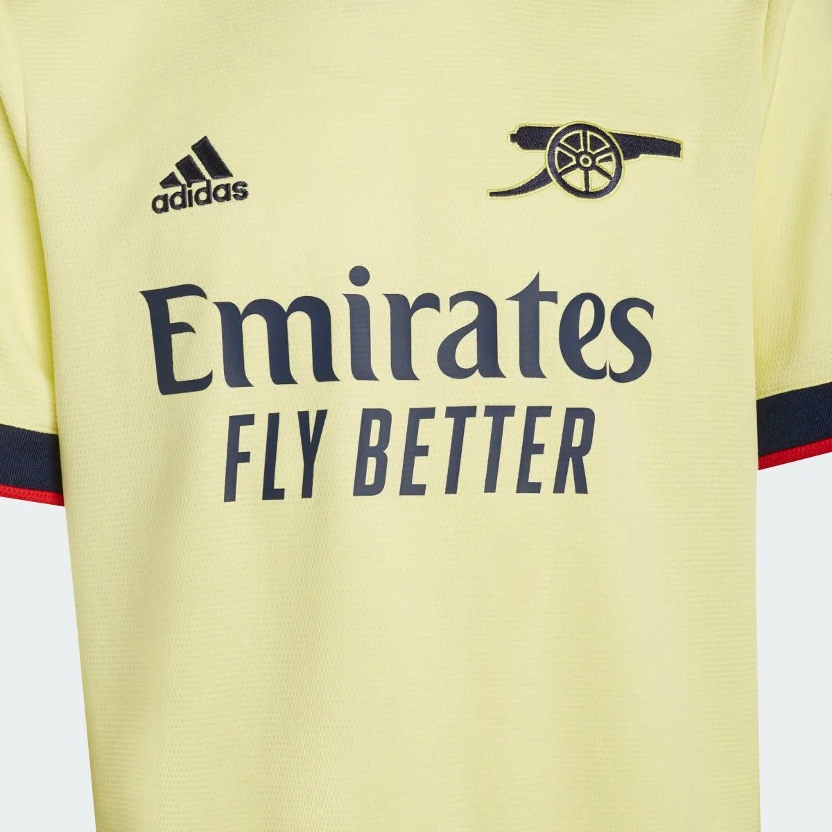 Adidas 2021-22 Arsenal Youth Away Jersey - Pearl Citrine