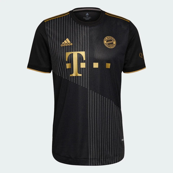 ウェア  FC Bayern Munich Jersey Black Adidas 2021-22 Bayern Munchen Authentic Away Soccer Jersey - Black