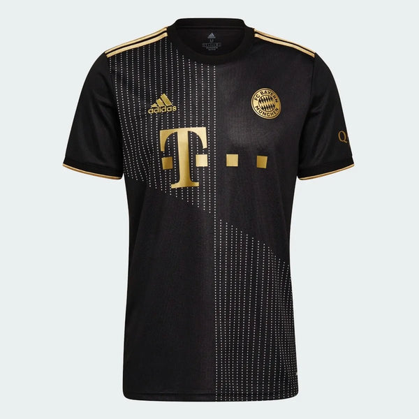 Adidas 2021-22 Bayern Munchen Away Soccer Jersey - Black-Gold