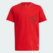 Adidas 2021-22 Bayern Munich Youth Tee - Red (Front)