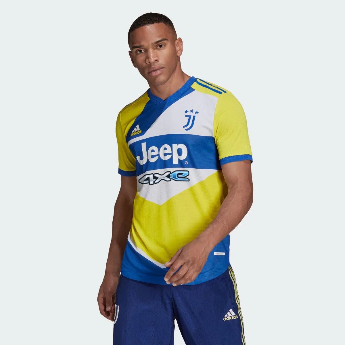 adidas 2021-22 Juventus Authentic Third Jersey - Yellow-Royal-White