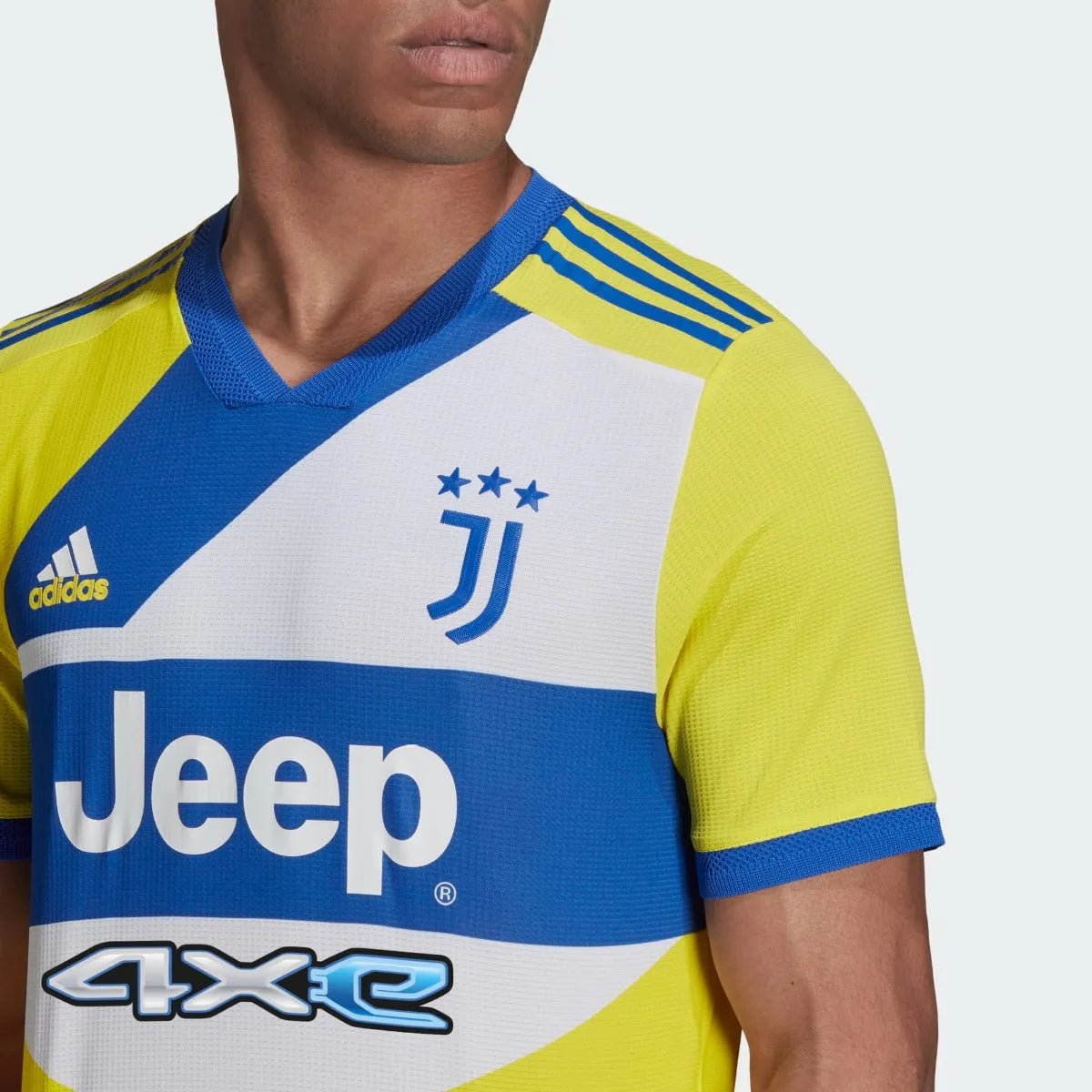 adidas 2021-22 Juventus Authentic Third Jersey - Yellow-Royal-White