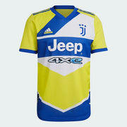 adidas 2021-22 Juventus Authentic Third Jersey - Yellow-Royal-White