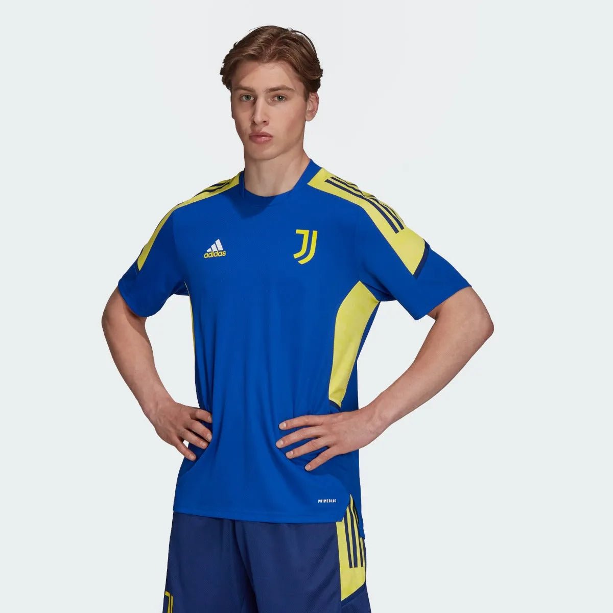 adidas 2021-22 Juventus Euro Training Jersey - Victory Blue-Yellow