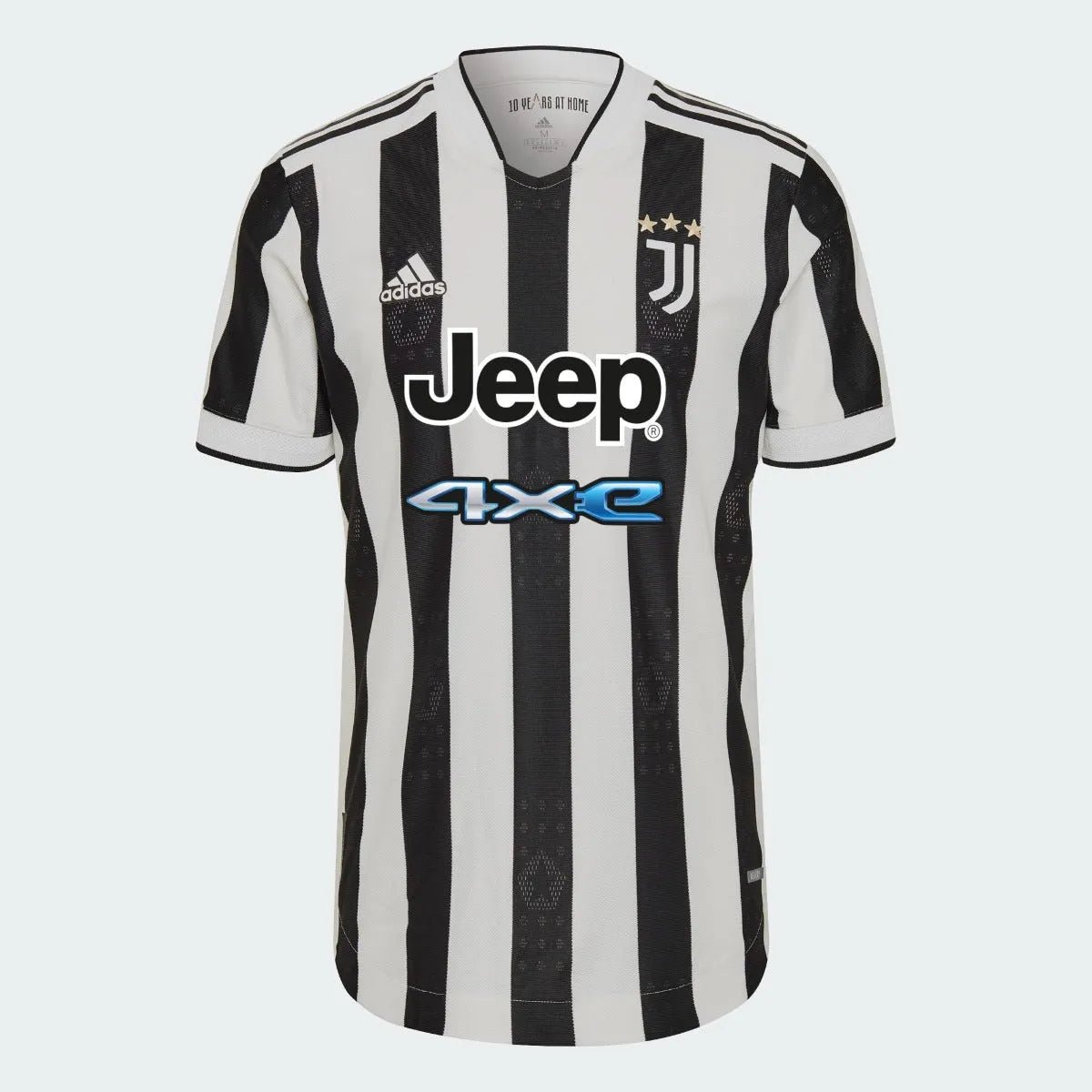 Adidas 2021-22 Juventus Home Authentic Jersey - White-Black