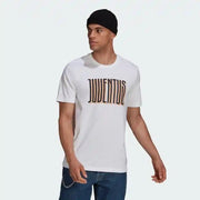 adidas 2021-22 Juventus Street Graphic Tee - White-Black-Orange