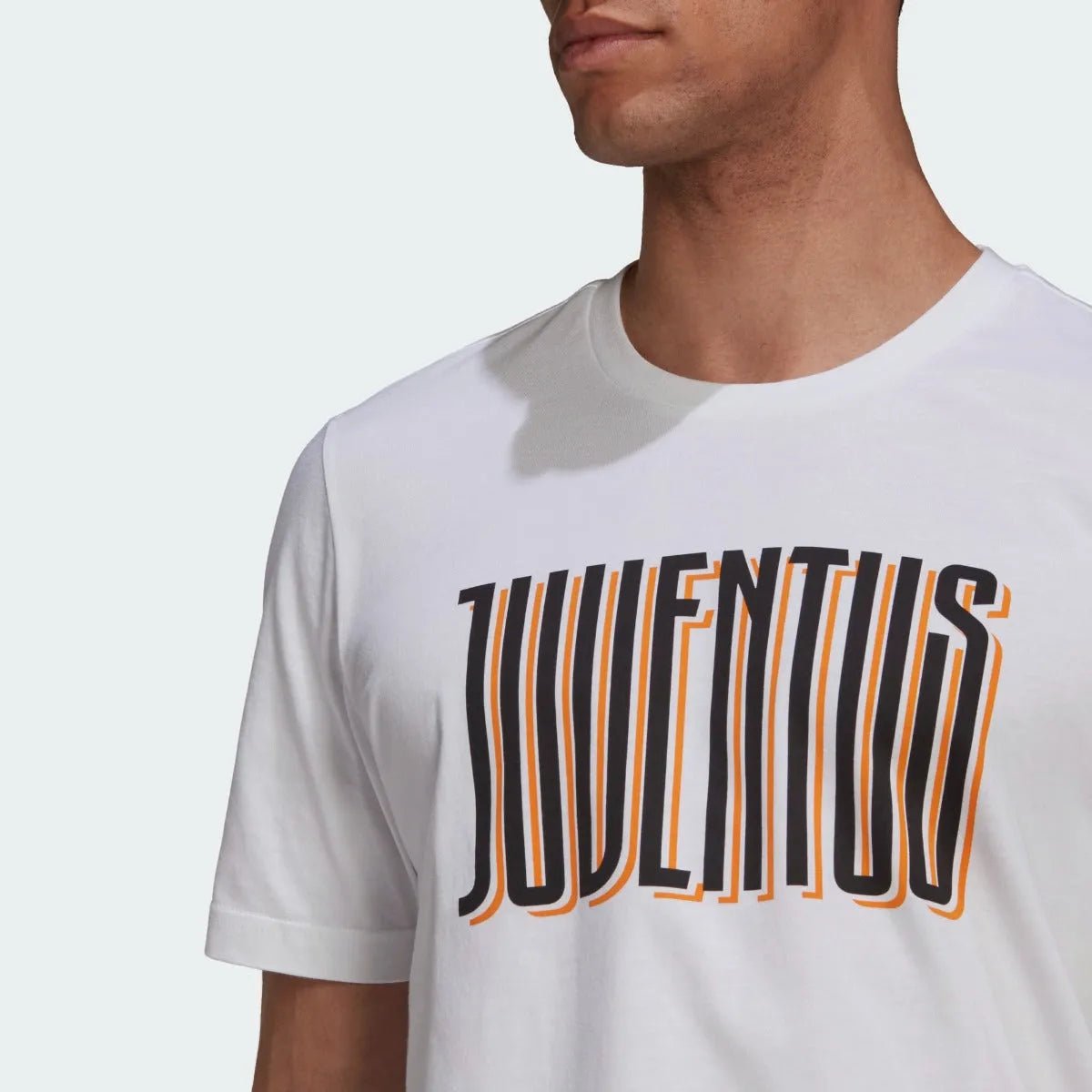 Adidas 2021-22 Juventus Street Graphic Tee - White-Black-Orange (Detail 1)