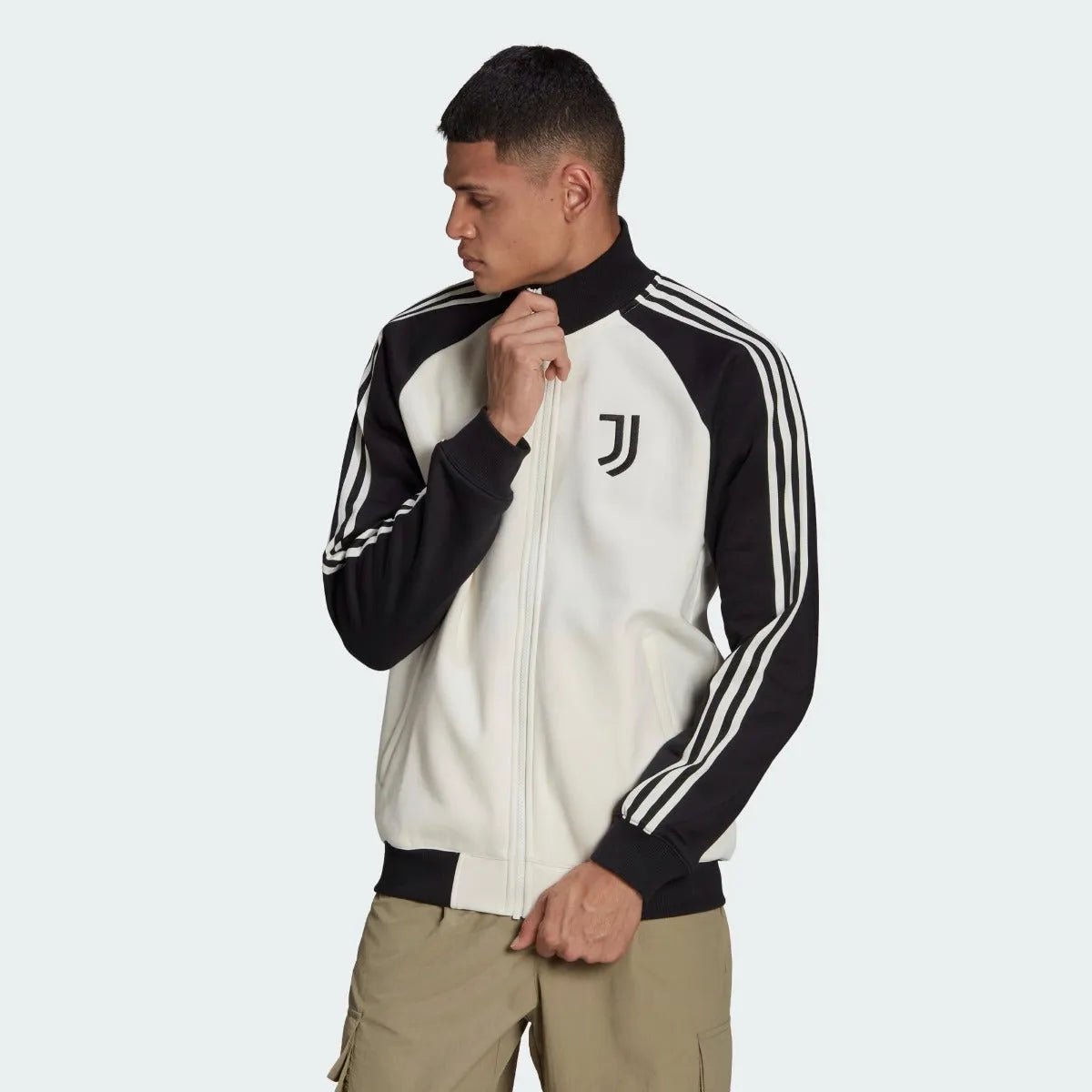 adidas 2021-22 Juventus Tiro 21 Anthem Jacket - Chalk White-Black