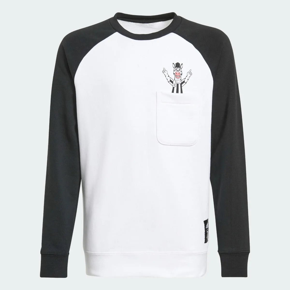 Adidas 2021-22 Juventus Youth Crewneck Sweater - White-Black