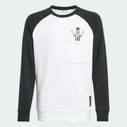 Adidas 2021-22 Juventus Youth Crewneck Sweater - White-Black