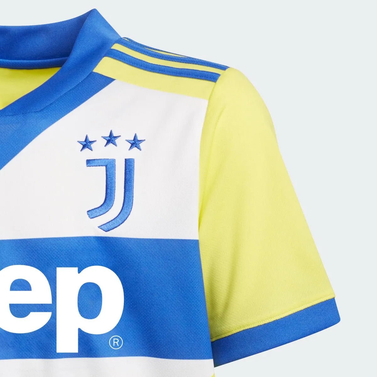 Adidas 2021-22 Juventus Youth Third Jersey - Shock Yellow-Blue