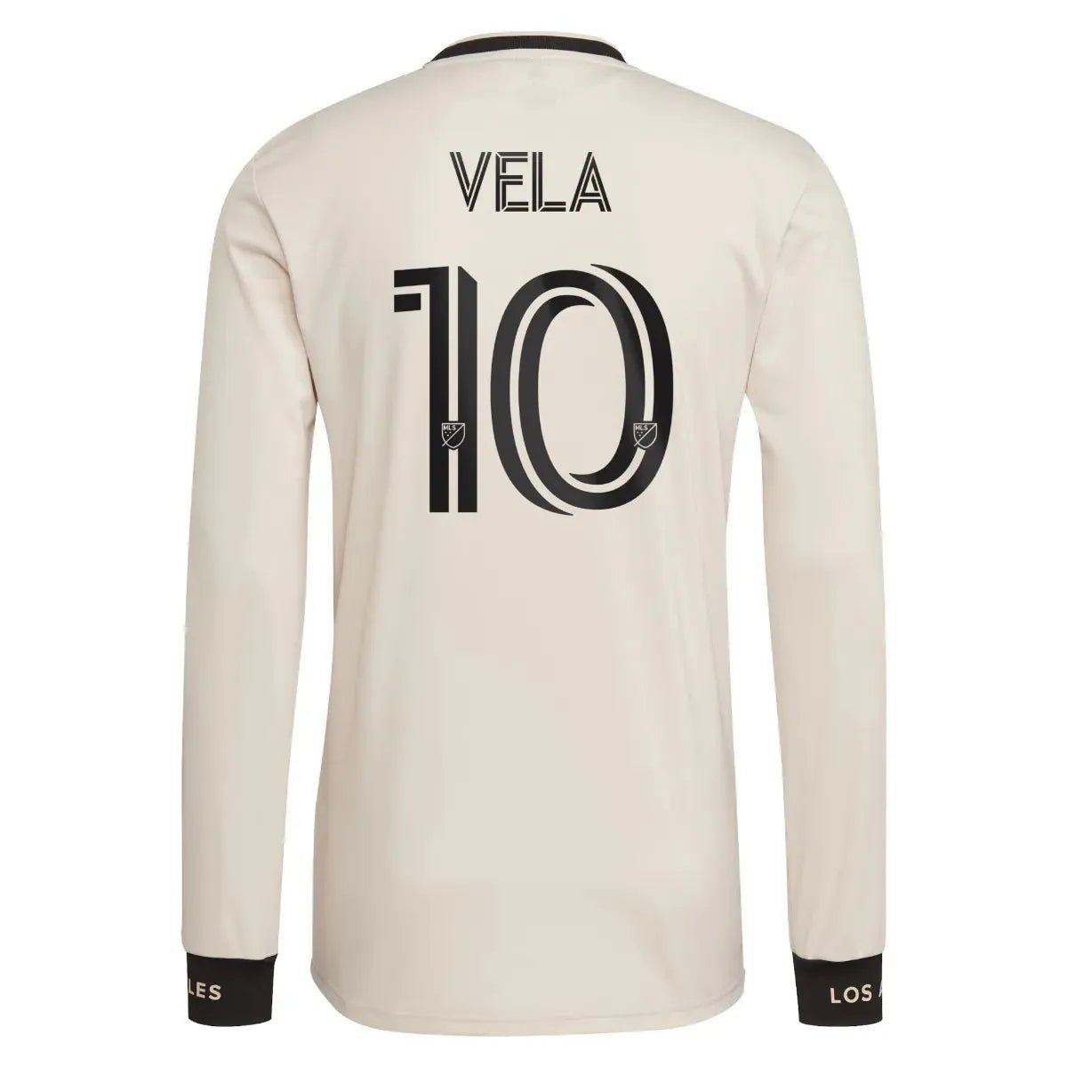 Adidas 2021-22 LAFC Away Long-Sleeve Jersey - Beige-Black
