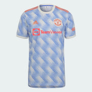 Adidas 2021-22 Manchester United Away Jersey - White-Royal