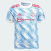 Adidas 2021-22 Manchester United Away MINI Kit - White-Glow Blue