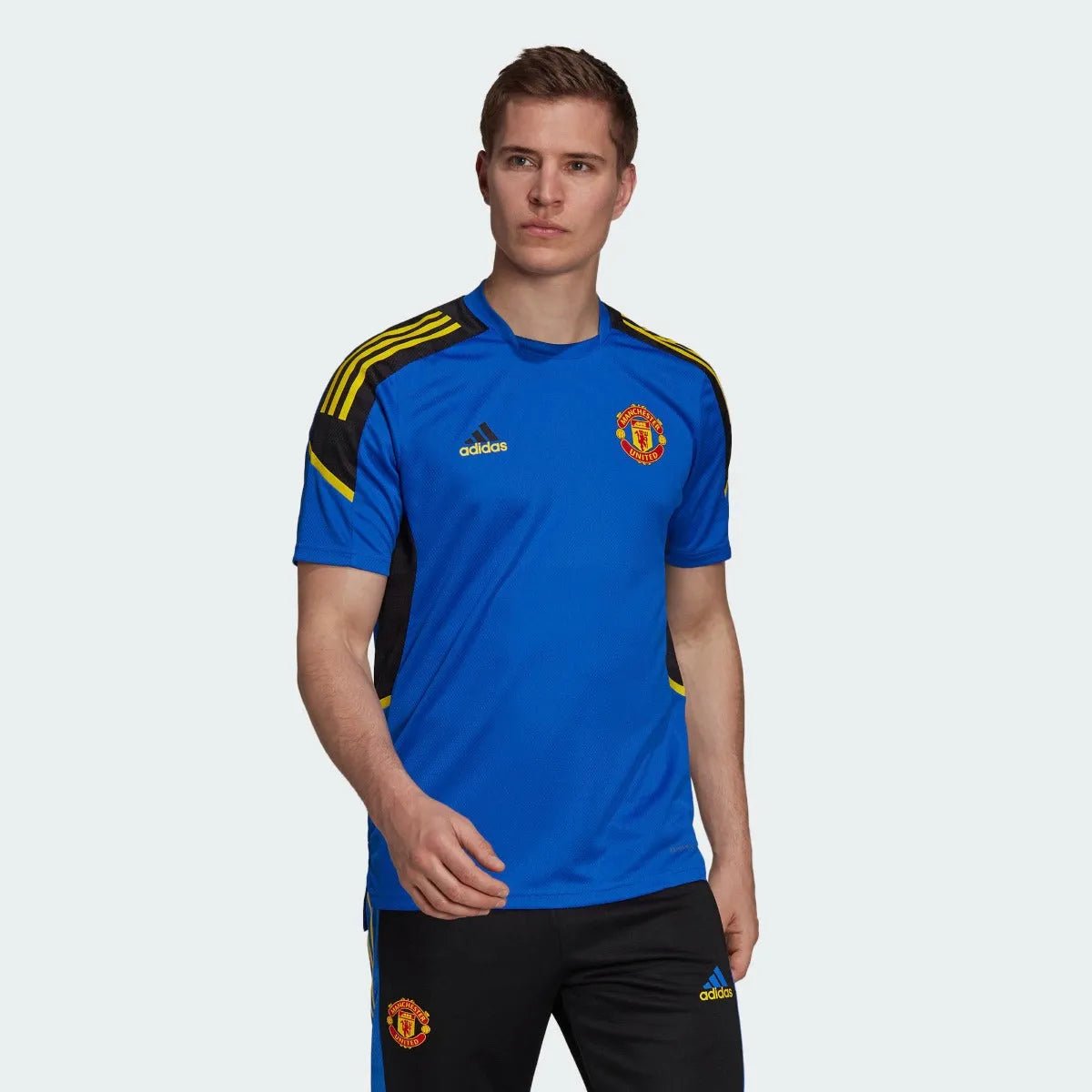 Adidas 2021-22 Manchester United Euro Training Jersey - Glow Blue