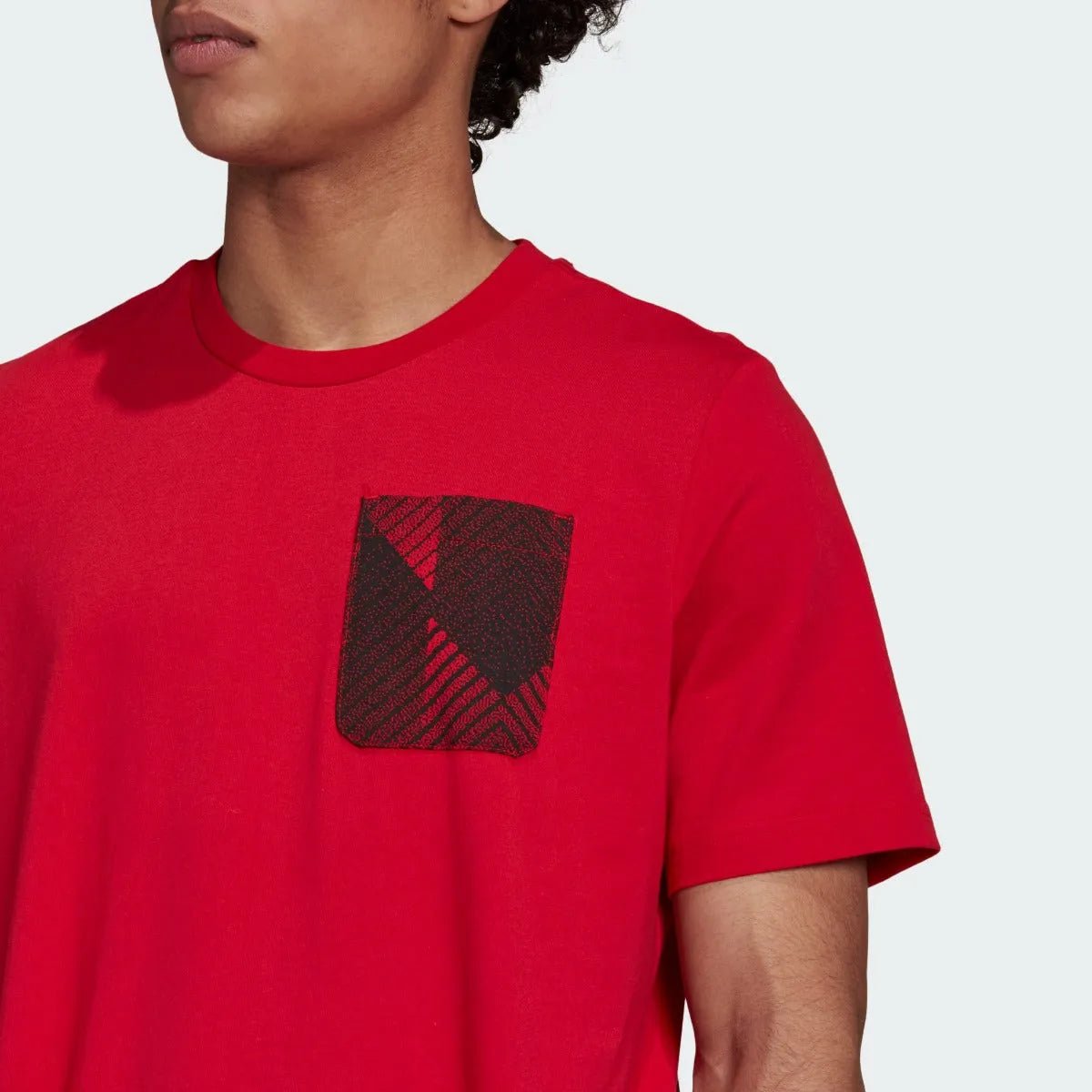 Adidas 2021-22 Manchester United Street Tee - Red